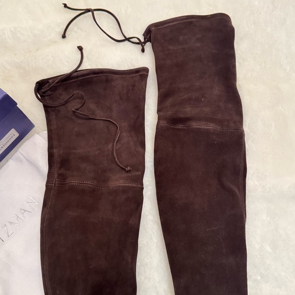 Stuart Weitzman Lowland Brown Boots - size 7.5 - Picture 3 of 8